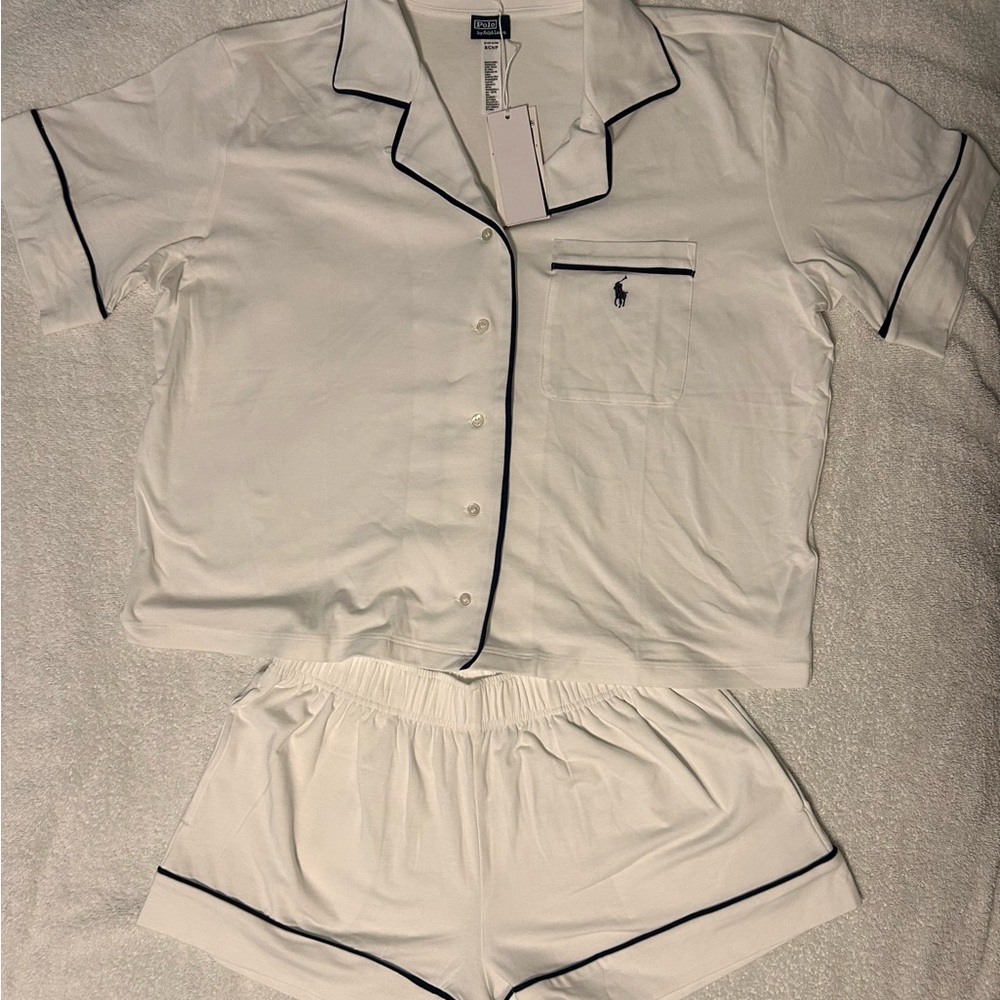 Polo by Ralph Lauren White Intimates Pajama Set